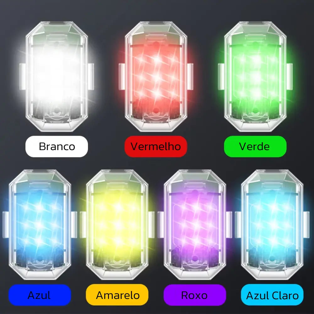 Luzes LED com Controle Remoto Sem Fio