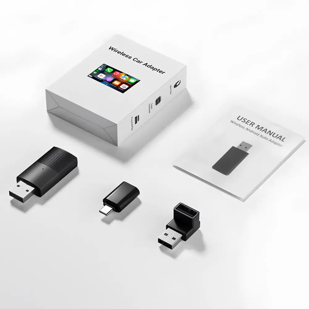 Mini Adaptador Sem Fio CarPlay e Android Auto para Multimídia