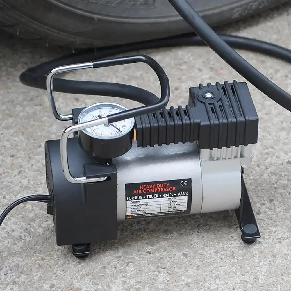 Compressor de Ar Portátil Elétrico 200 PSI para Carros e Motos