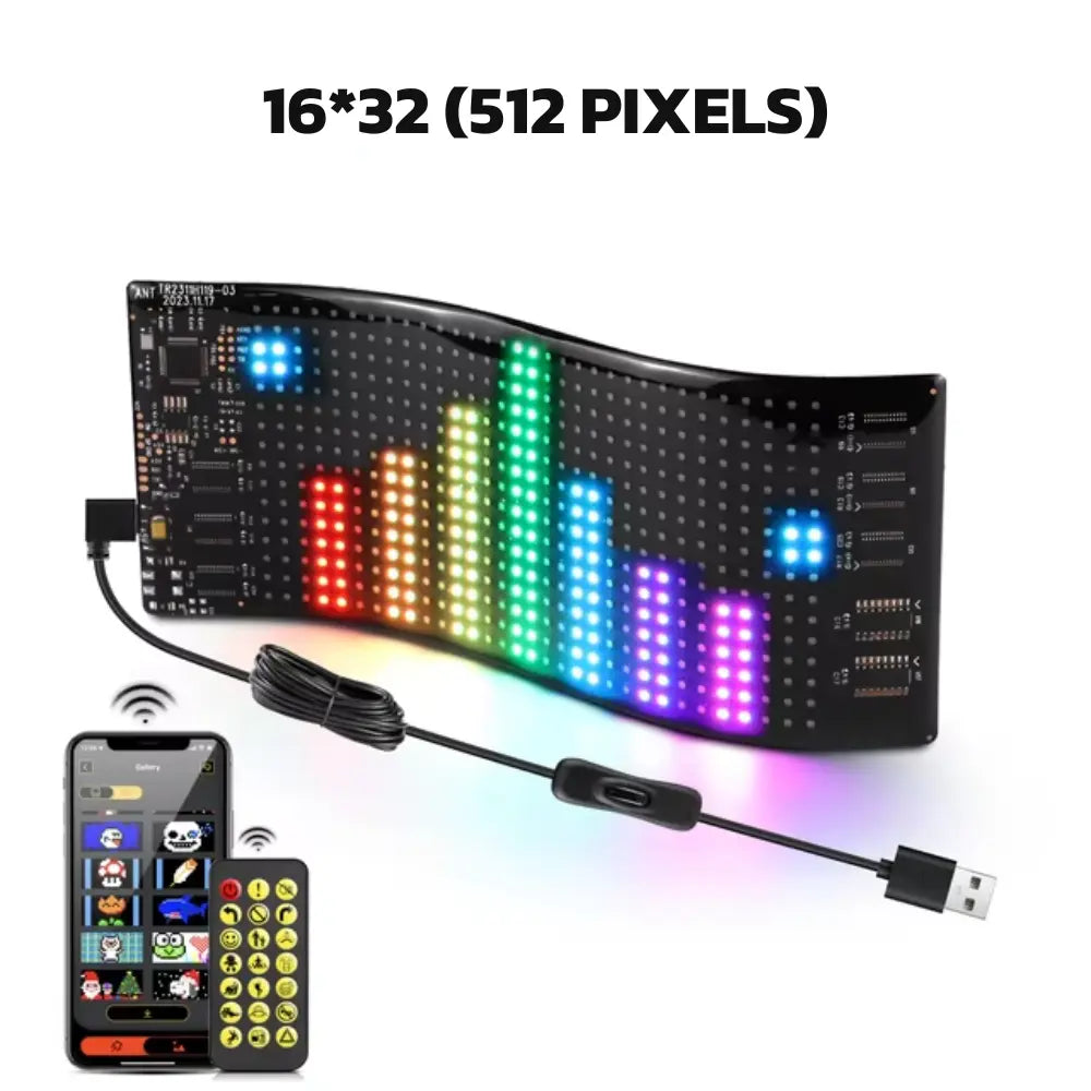Tela LED Flexível Bluetooth Personalizável