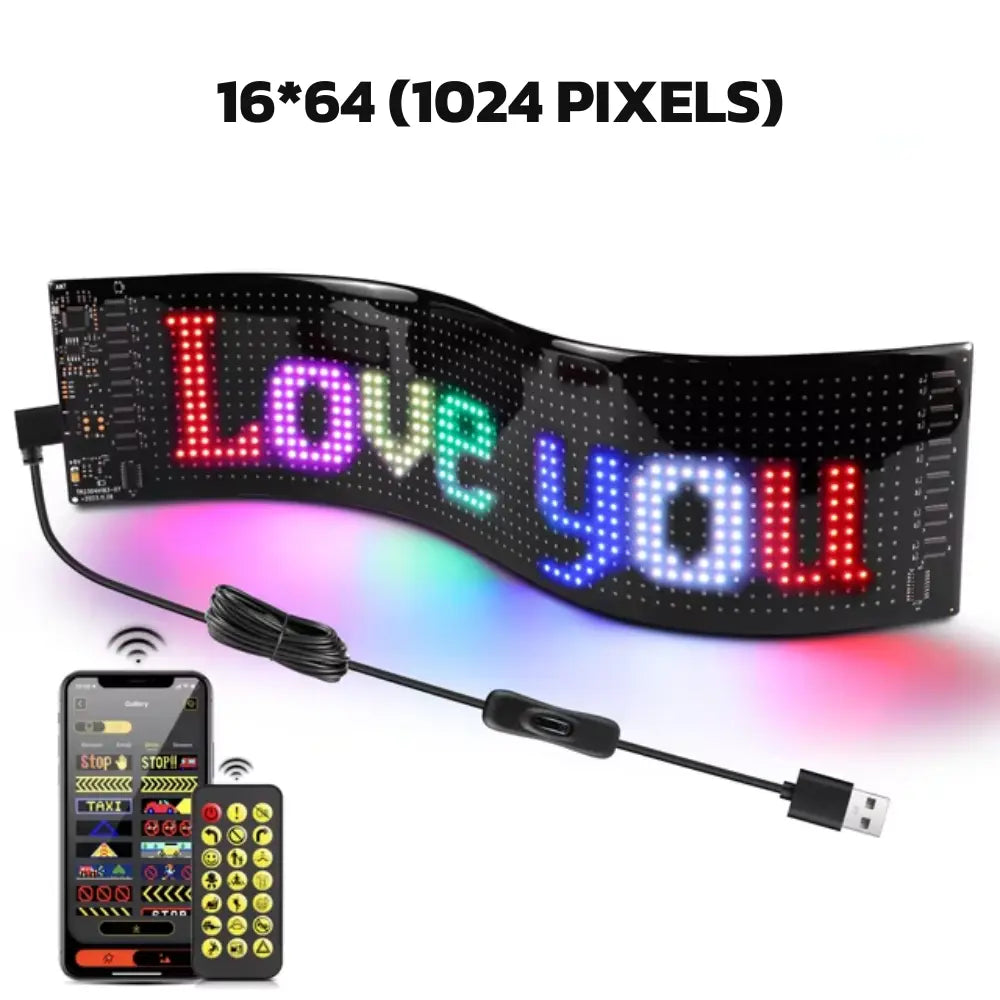 Tela LED Flexível Bluetooth Personalizável