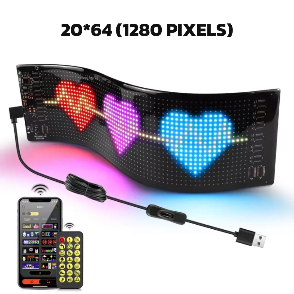 Tela LED Flexível Bluetooth Personalizável