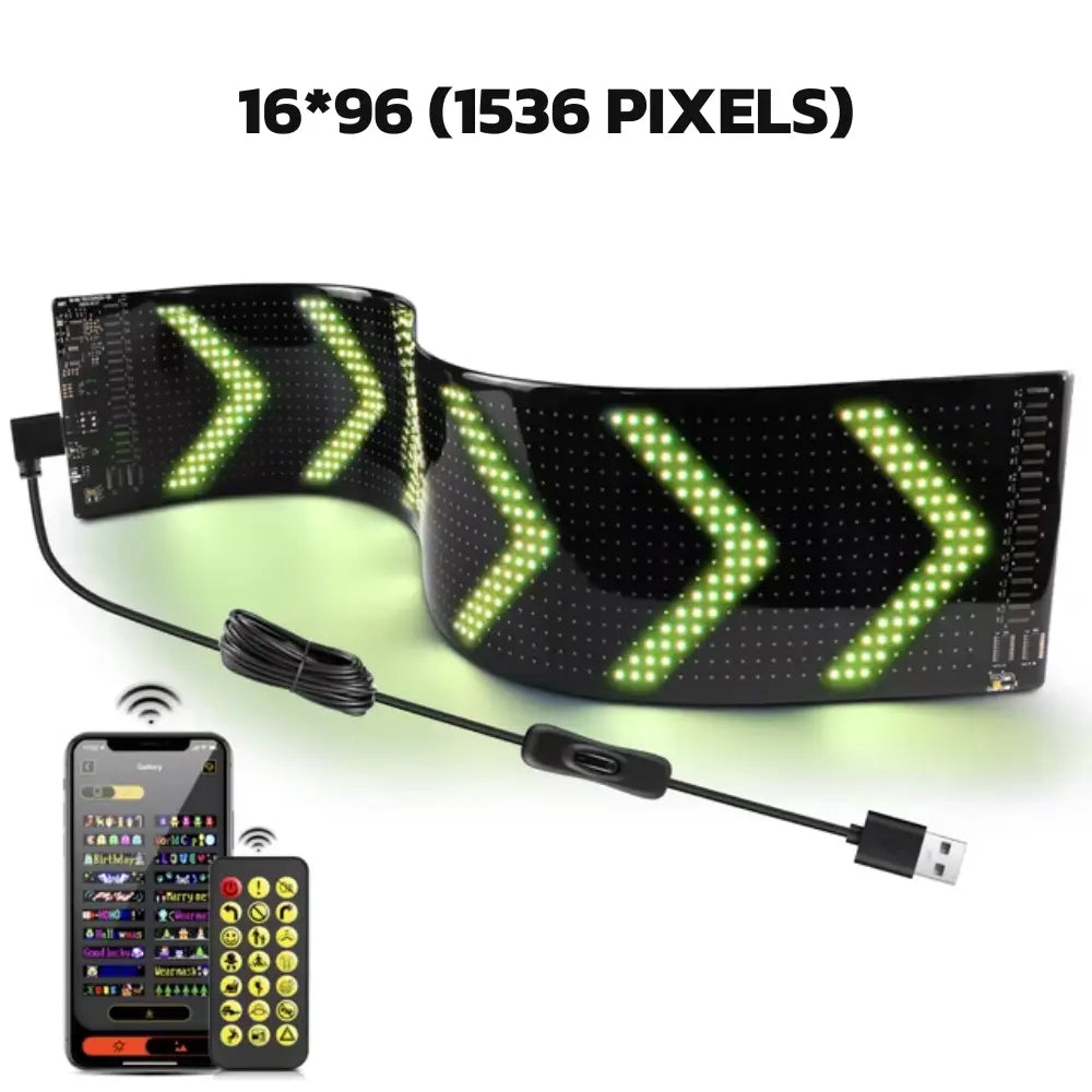 Tela LED Flexível Bluetooth Personalizável